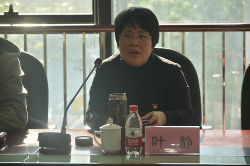 叶静在座谈会上 叶静在座谈会上